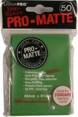 Ultra Pro Matte 50ct Green Sleeves