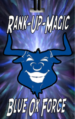 Rank-Up-Magic Blue Ox Force Bag Tag