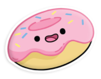Squishable Sticker - Comfort Food Pink Donut Sticker