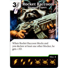 Rocket Raccoon - Weapons Expert (Die & Card Combo)
