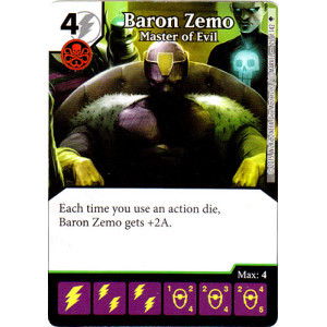 Baron Zemo - Master of Evil (Die & Card Combo)