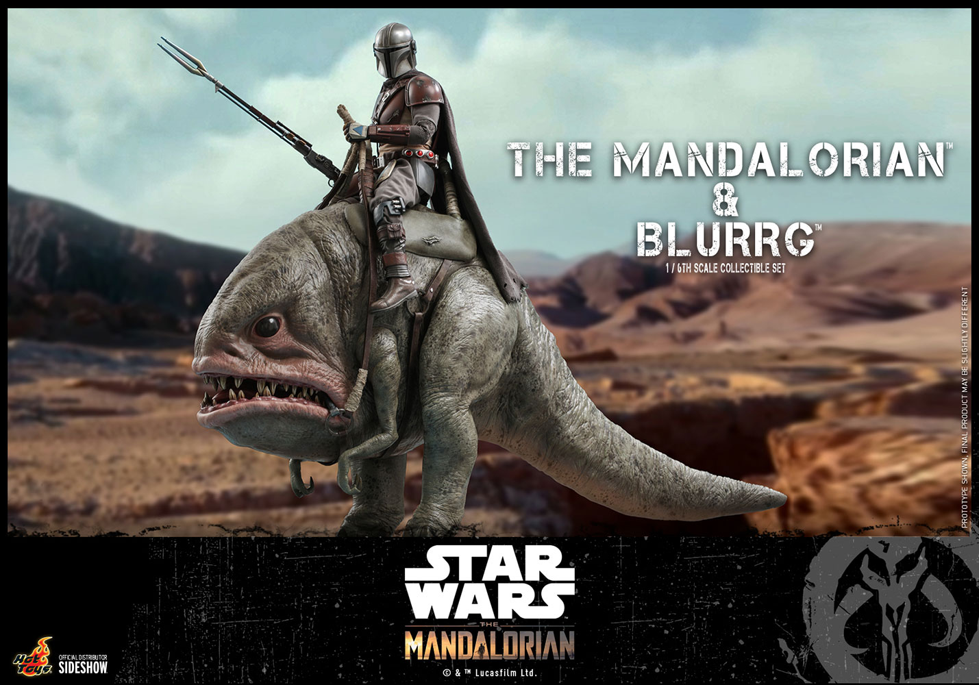 Mandalorian™ & Blurrg 1/6 Scale Television Masterpiece Series - Star Wars: The Mandalorian
