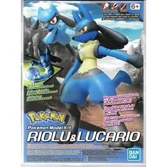 Pokemon Plastic Model Kit - Riolu & Lucario