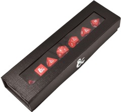 Dungeons & Dragons: Heavy Metal Red and White Dice Set