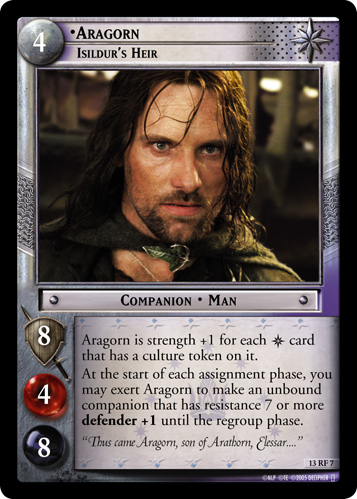 Aragorn, Isildurs Heir - Foil