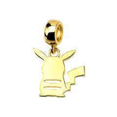 Pikachu Silhouette 10K Yellow Gold-Plated Sterling Silver Pendant