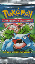 Pokemon Base Set 1st Edition Booster Pack (French)