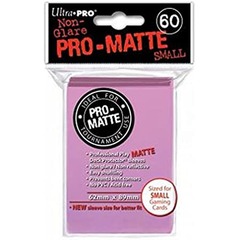 Ultra Pro Small Size Pro Matte Sleeves - Pink - 60ct