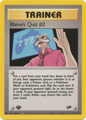 Blaine's Quiz #2 - 111/132 - Uncommon - 1st Edition