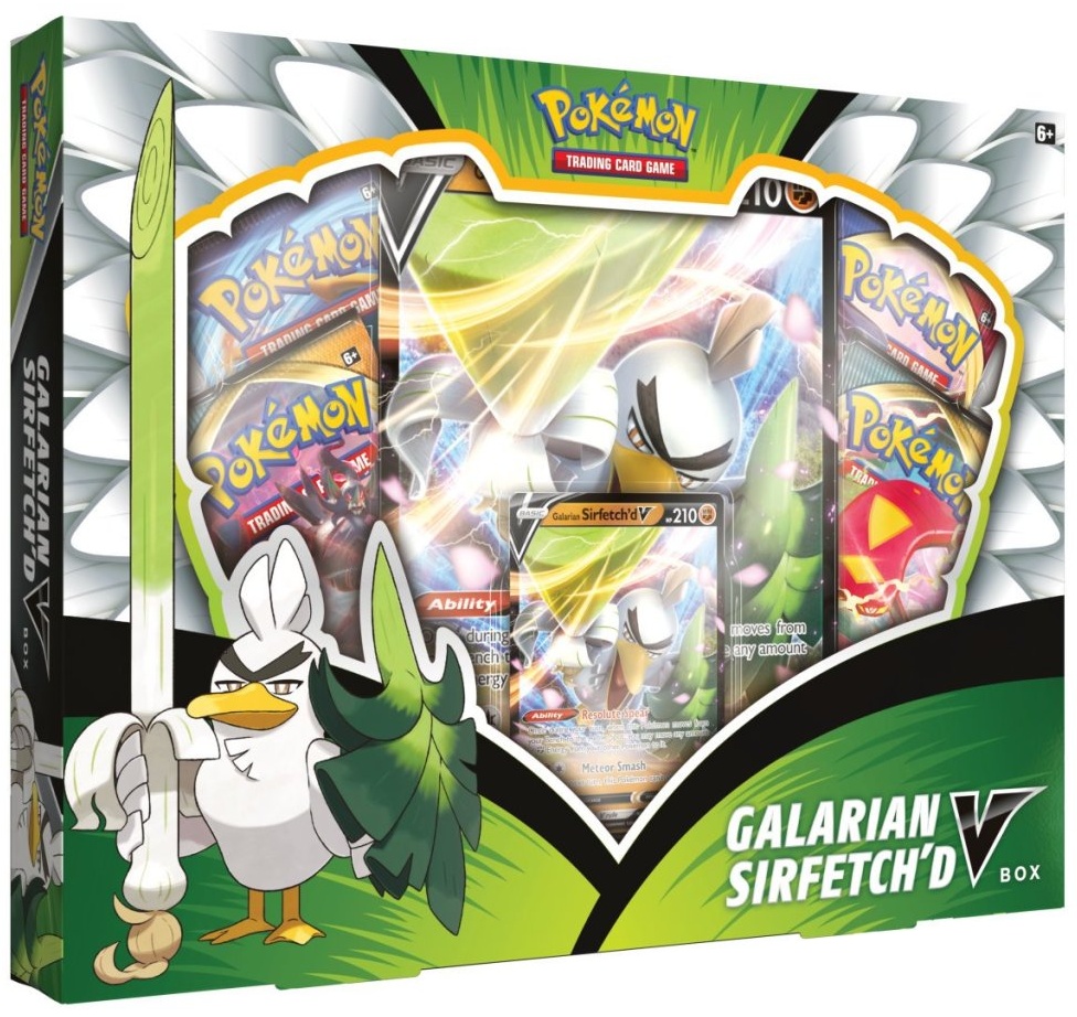 Pokemon Galarian Sirfetchd V Collection Box