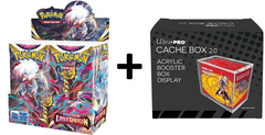 MINT Pokemon SWSH11 Lost Origin Booster Box PLUS Acrylic Ultra Pro Cache Box 2.0 Protector