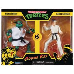 TMNT x Cobra Kai - Michelangelo vs Daniel Larusso Action Figures