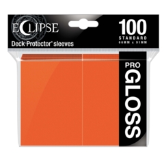 Ultra Pro Glossy Eclipse Standard Sleeves - Pumpkin Orange (100ct)