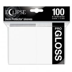 Ultra Pro Glossy Eclipse Standard Sleeves - Arctic White (100ct)