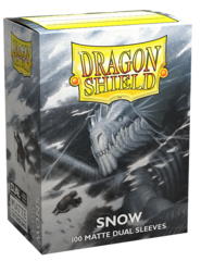 Dragon Shield Matte Dual Standard Sleeves - Snow (100ct)