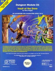AD&D D3 - Vault of the Drow 9021 (1980 Cover)