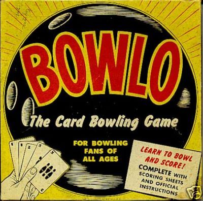 Bowlo The Bowling Card Game © 1957