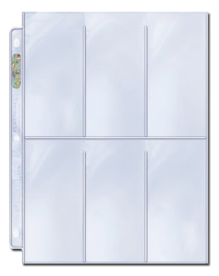 Ultra Pro 6-pocket Platinum Series 2 1/2 x 5 1/4 Pages (100ct.)