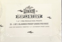 2021 Leaf Metal Pop Century 1/1 Pre-Production Proof Hobby Box (3 Slabbed Proof Cards)