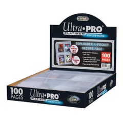 Ultra Pro 4-Pocket Secure Platinum Pages Box for Toploaders