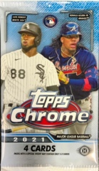 2021 Topps Chrome MLB Baseball Hobby Pack