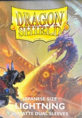Dragon Shield 60 Count Japanese Size Card Sleeves - Dual Matte Lightning