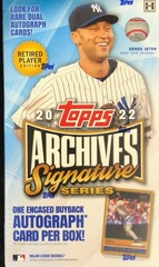 2022 Topps Archives Signatures Series MLB Baseball Hobby Box - Retired Player Edition