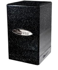ULTRA PRO - DECK BOX - SATIN TOWER - GLITTER BLACK (100+)
