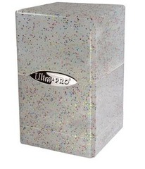 ULTRA PRO - DECK BOX - SATIN TOWER - GLITTER CLEAR (100+)