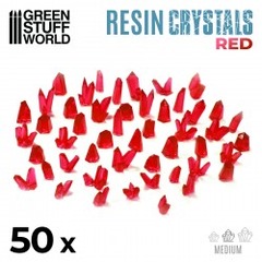 Resin Crystals - Medium Red