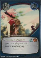 Sakura's Decision - M-080 - Super Rare - Unlimited Edition
