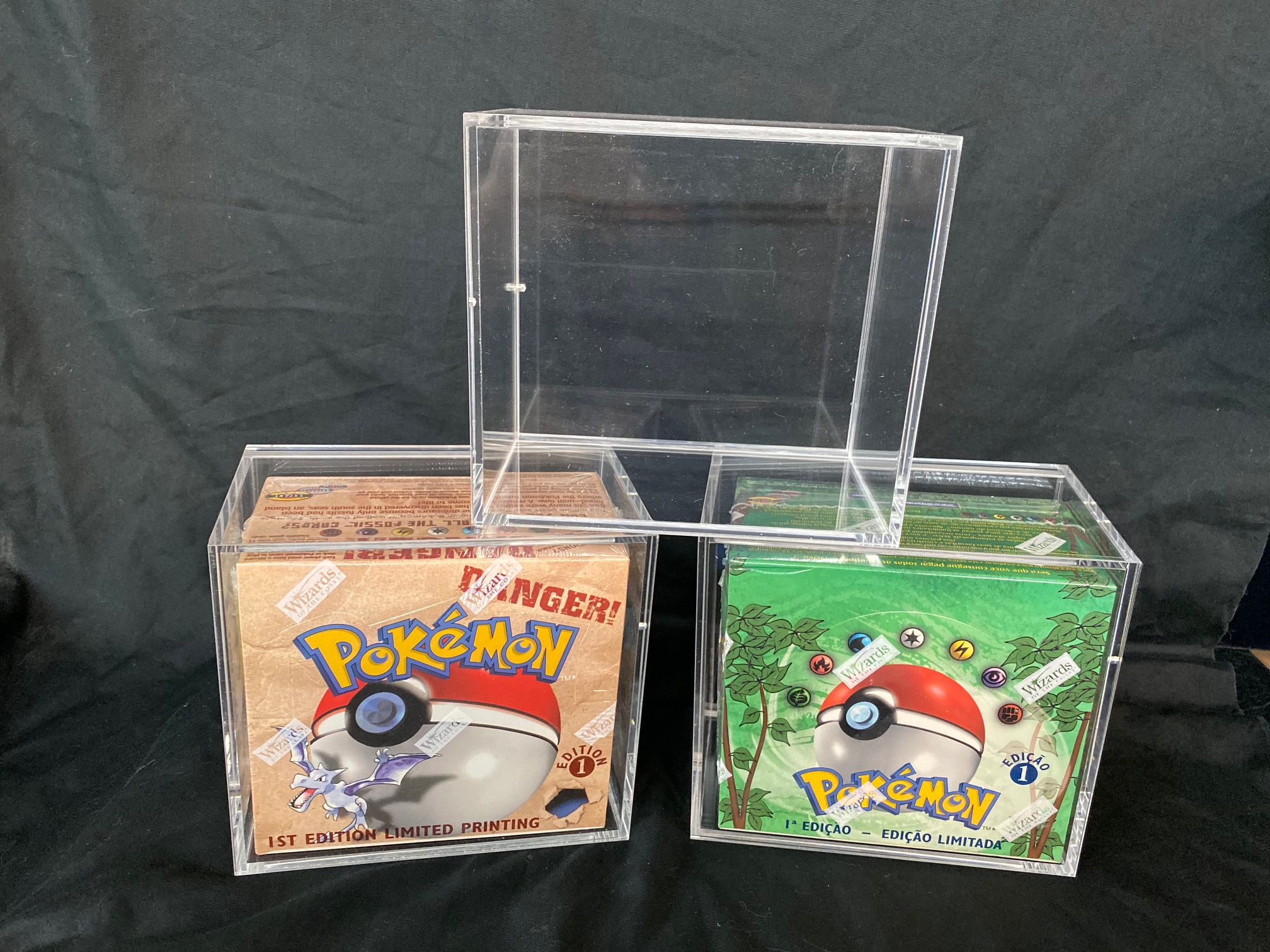 Clear acrylic case for 5 Pokemon Booster Pack UV RESISTANT *PREORDER/PRECO* 