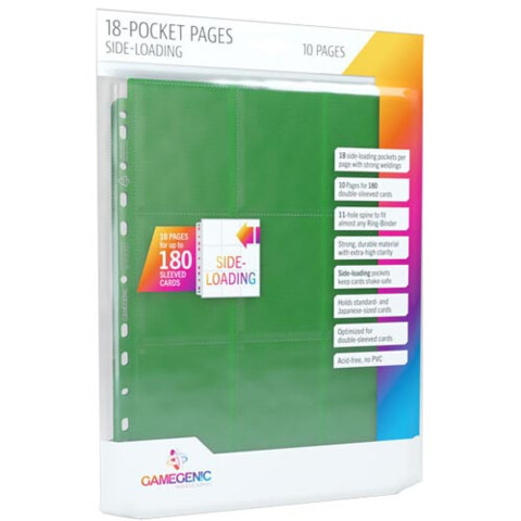 Sideloading 18-Pocket Pages: 10 pg Green