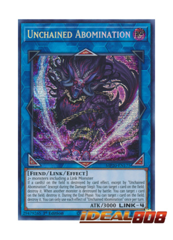 Unchained Abomination Playmat Korean Official Yugioh Extremely Rare 
