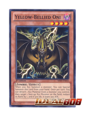 Yellow-Bellied Oni SHSP-EN033 Common Yu-Gi-Oh Card 1st Edition New 