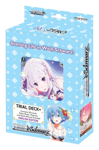 Re:Zero opened but complete trial deck weiss schwarz english free inter ship! 