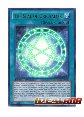 YUGIOH The Seal Of Orichalcos LC03-EN001 Limited Edition! Ultra Rare 