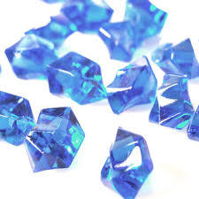 20 Acrylic Crystals - Blue
