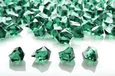 20 Acrylic Crystals - Green