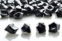 20 Acrylic Crystals - Black
