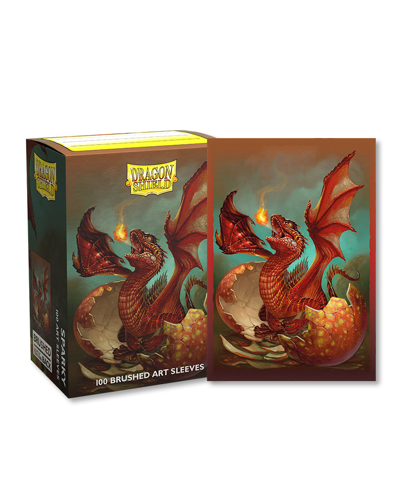 Dragon Shield 100 Count Box - Brushed Art - Baby Dragon Sparky