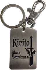 Sword Art Online - Kirito Black Swordsman Metal Keychain