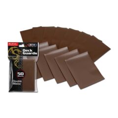 BCW Deck Guard Double Matte Sleeves - Brown