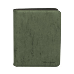Ultra Pro - 9-Pocket Premium PRO-Binder Zippered Suede Collection - Emerald