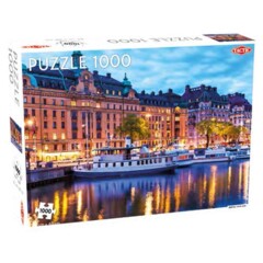 Puzzle: Around the World: Stockholm Town Pier 1000pc