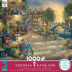 Thomas Kinkade: Amsterdam Cafe - 1000pc puzzle