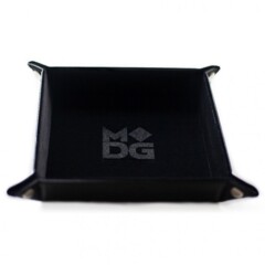 Folding Dice Tray: Velvet 10x10 Black