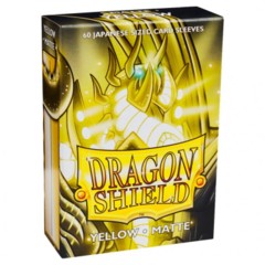 ATM11114 Dragon Shield Sleeves: Japanese Matte Yellow