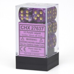CHX27637 12 16mm Vortex Purple w/Gold