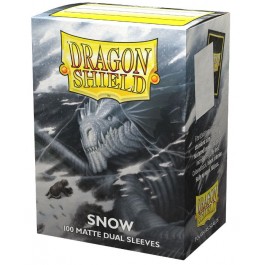 ATM15005 Dragon Shield Sleeves: Double Matte Snow